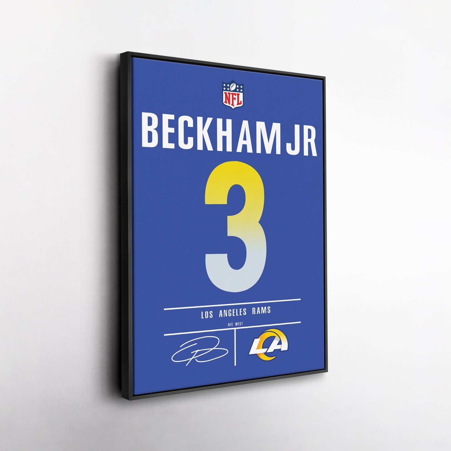 Odell Beckham Jr.  Rams Jersey Canvas Print | Wall Art Decor