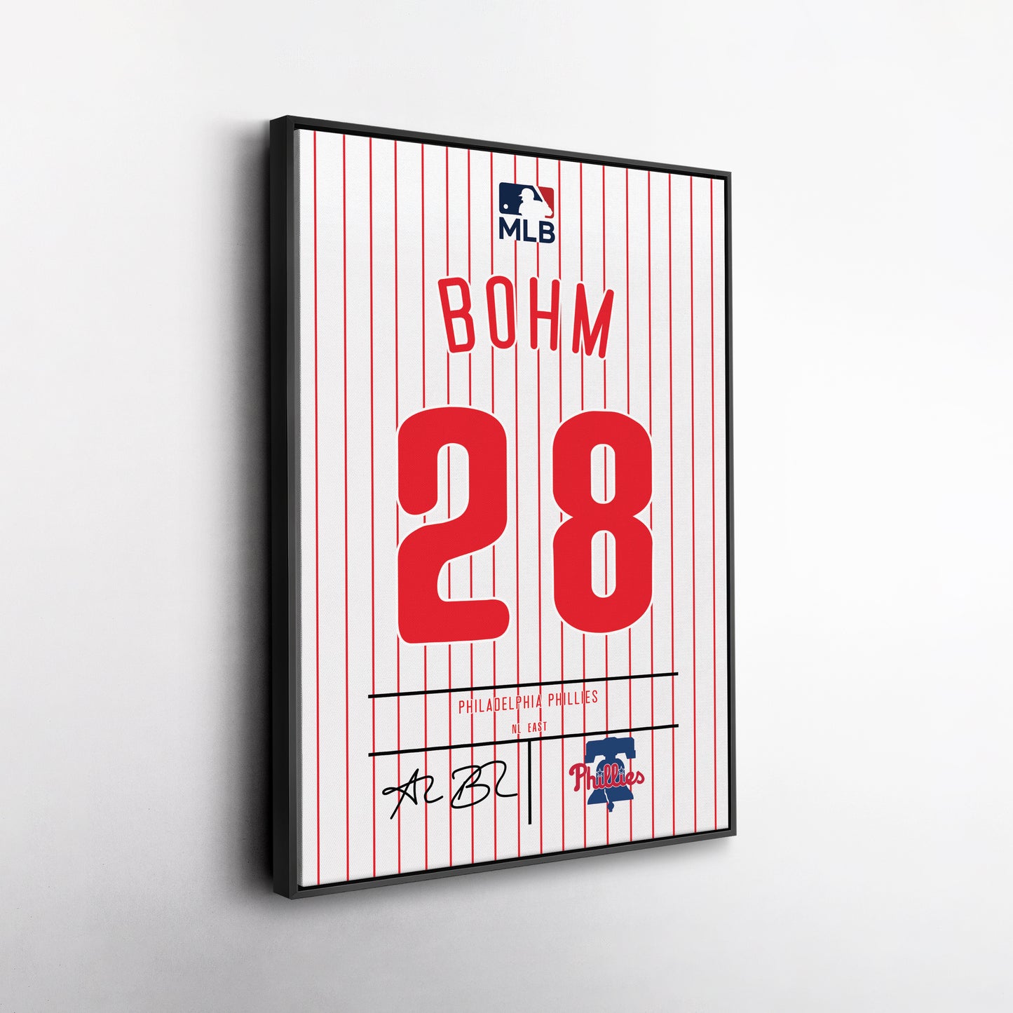 Alec Bohm Phillies Jersey Canvas Print | Wall Art Decor
