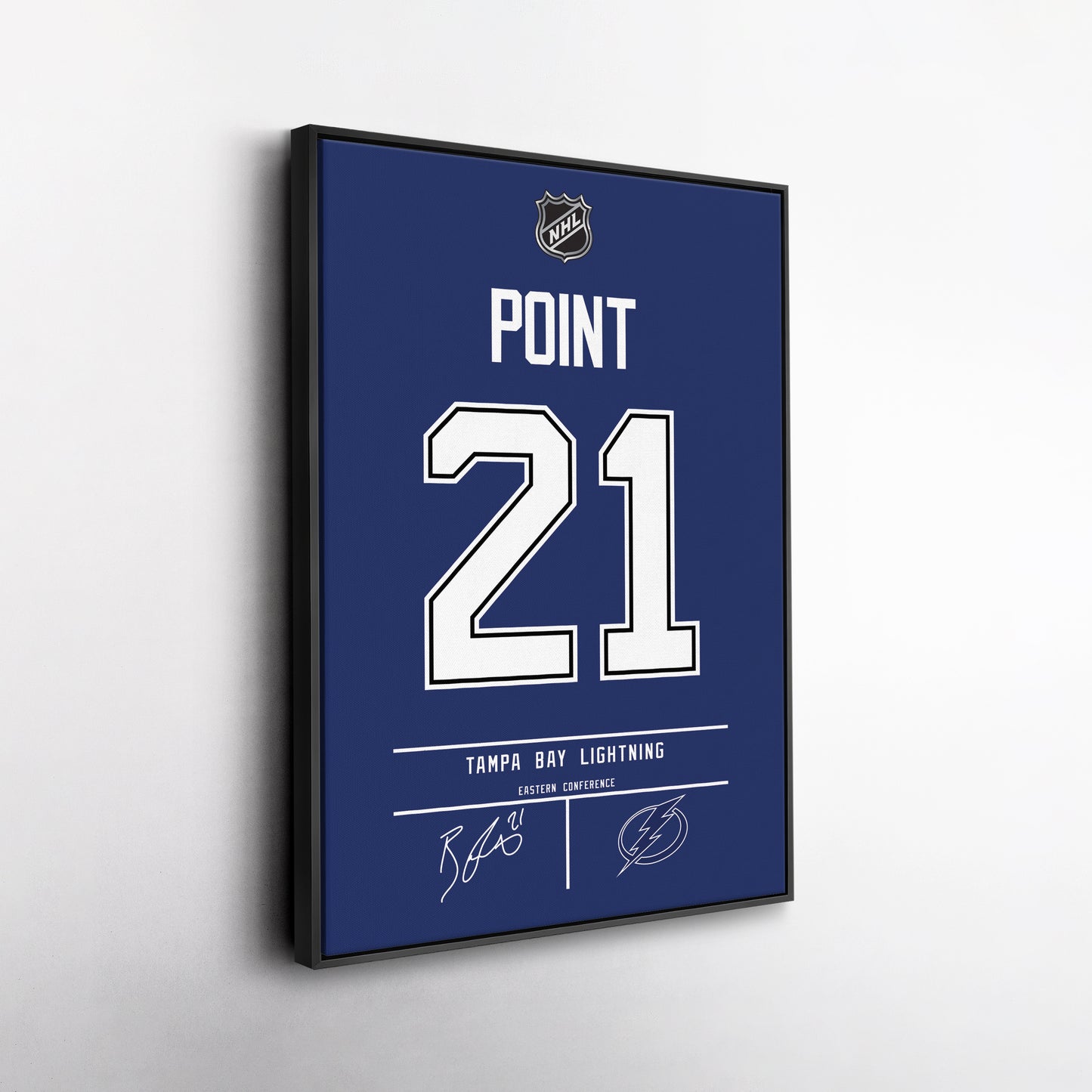 Brayden Point Tampa Bay Lightning Jersey Canvas Wall Art