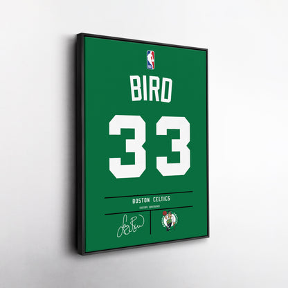 Larry Bird Celtics Jersey Canvas Print | Wall Art Decor