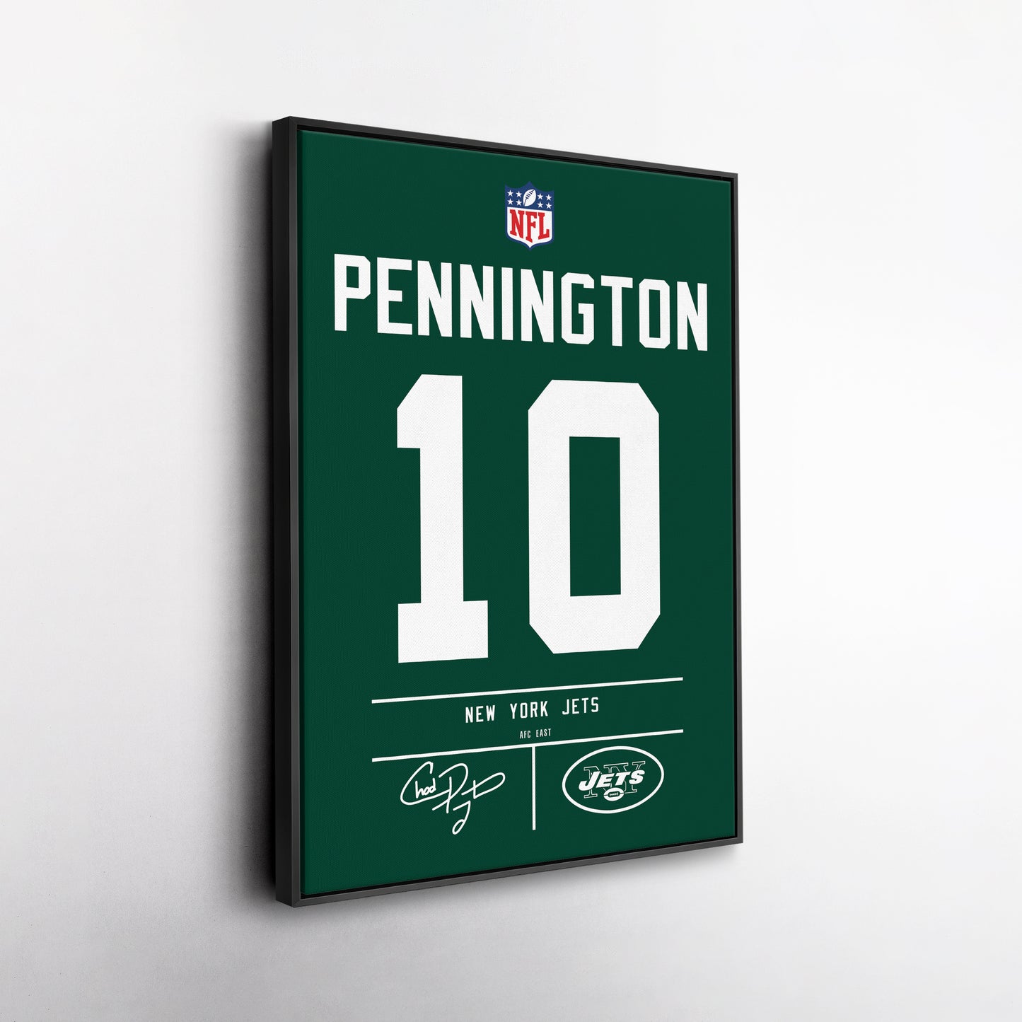 Chad Pennington Jets Jersey Canvas Print | Wall Art Decor