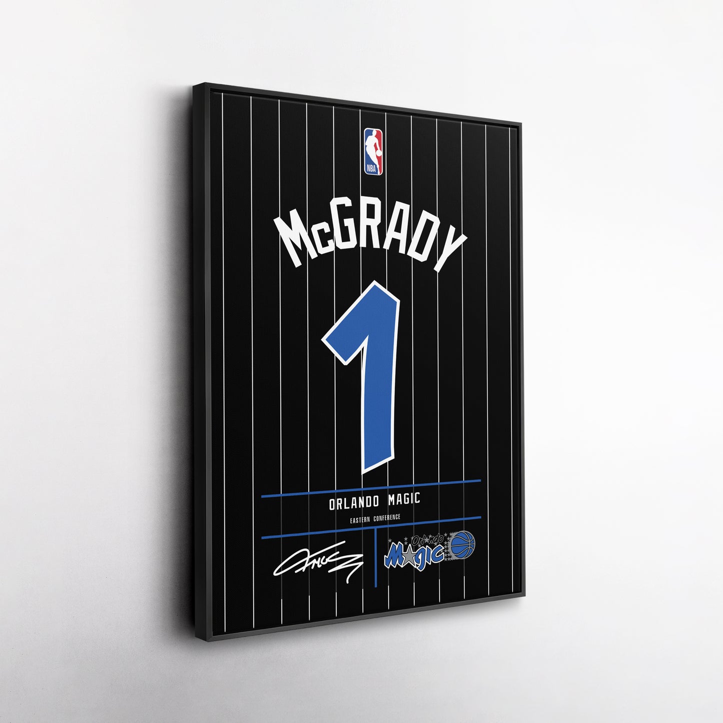 Tracy McGrady Orlando Magic Jersey Canvas Wall Art