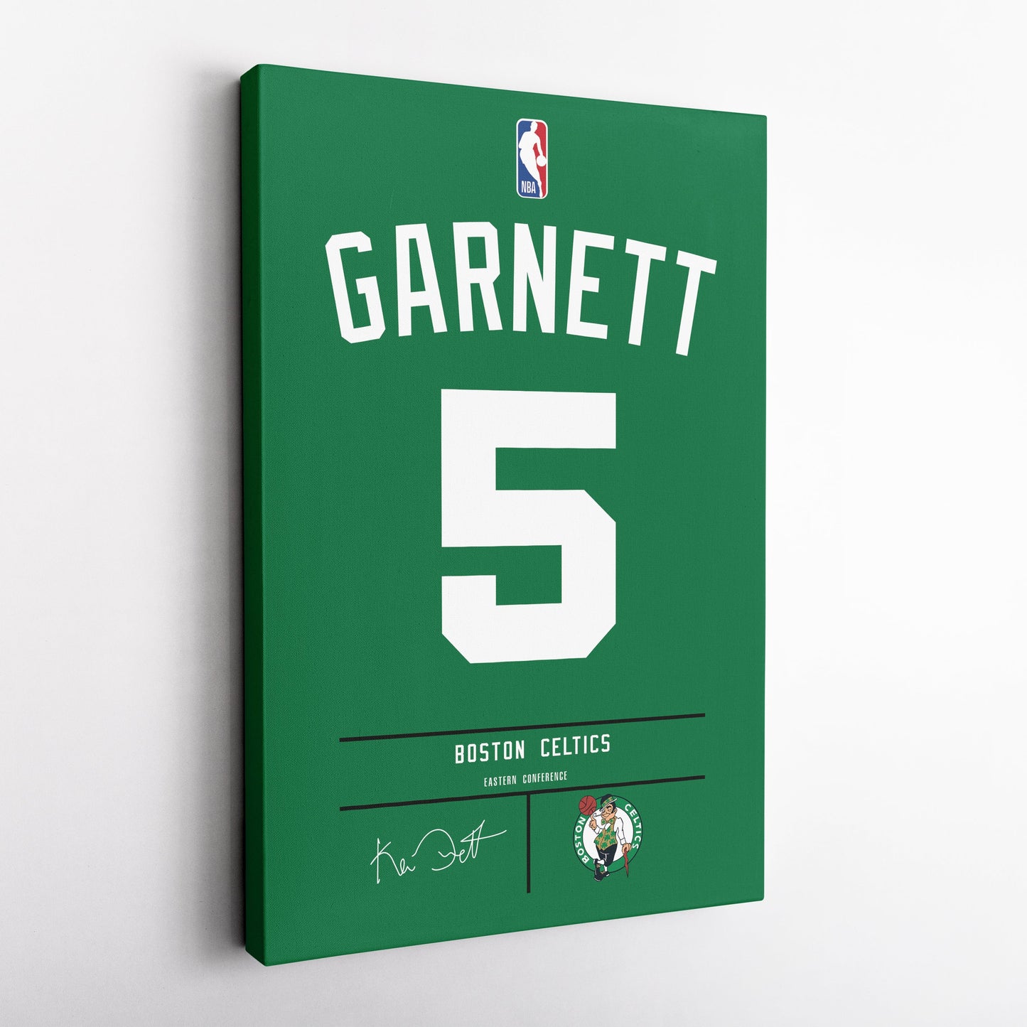 Kevin Garnett Celtics Jersey Canvas Print | Wall Art Decor