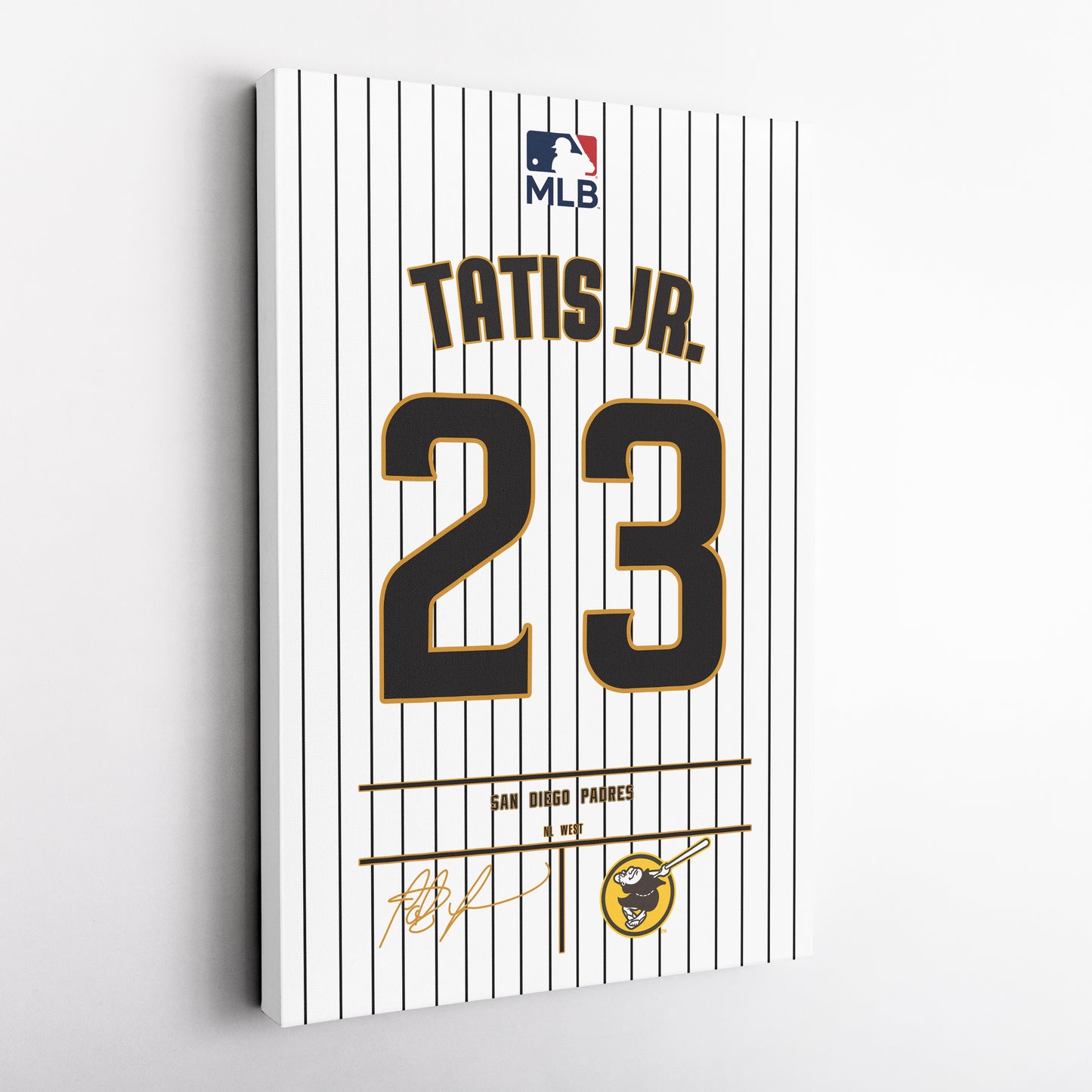 Fernando Tatís Jr. Padres Jersey Canvas Print | Wall Art Decor