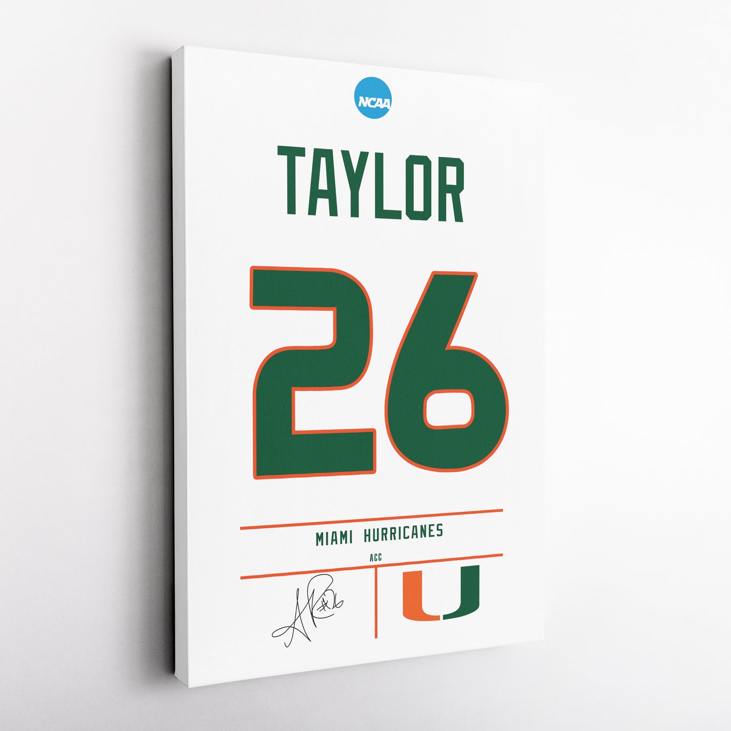 Sean Taylor Hurricanes Jersey Canvas Print | Wall Art Decor