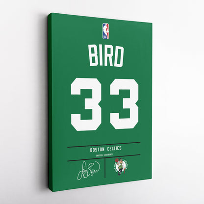 Larry Bird Celtics Jersey Canvas Print | Wall Art Decor