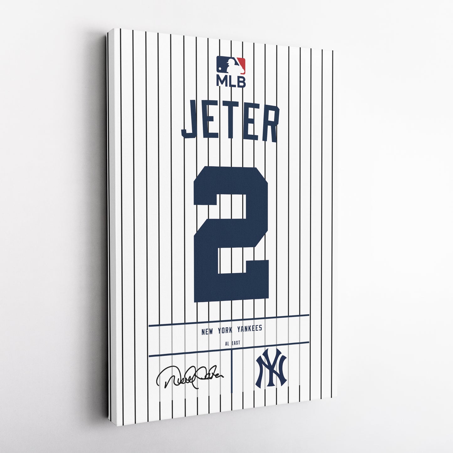 Derek Jeter Yankees Jersey Canvas Print | Wall Art Decor