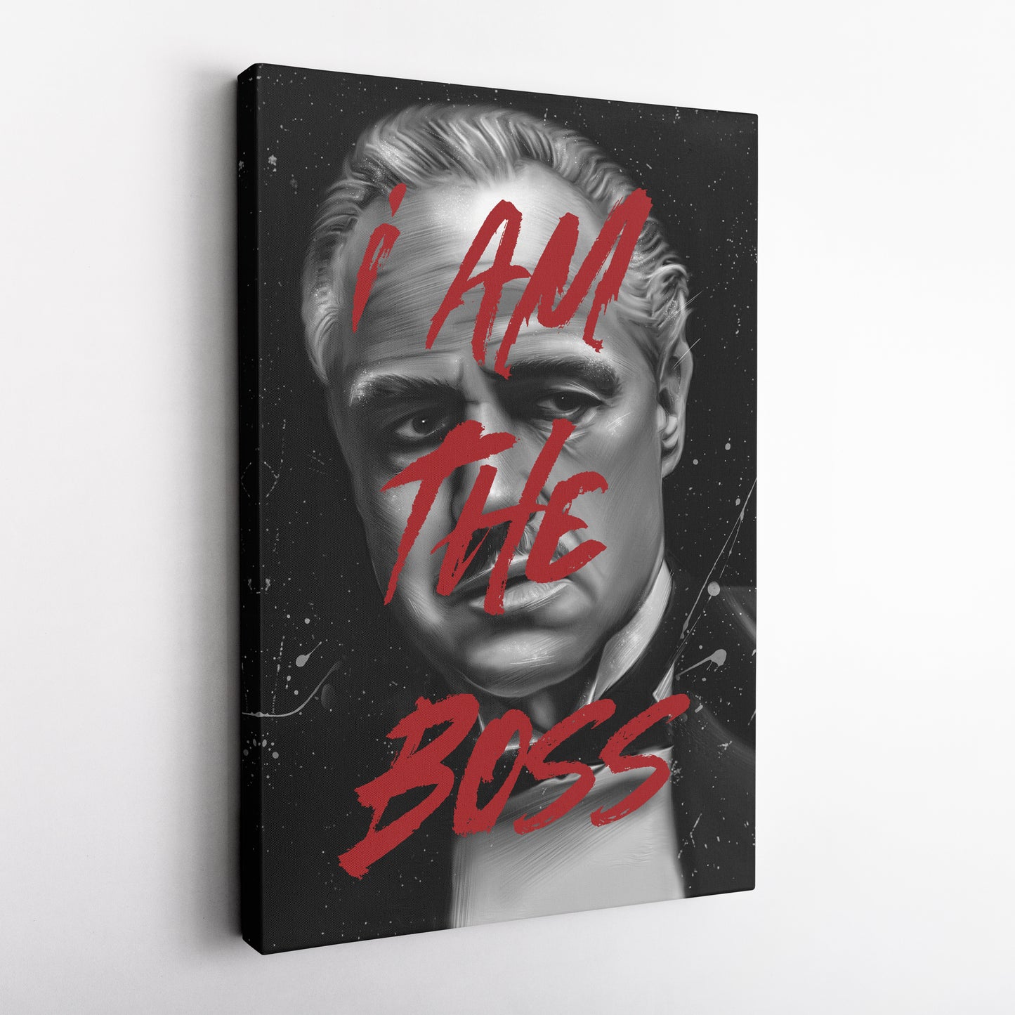 Vito Corleone 'I Am The Boss' Canvas Print | The Godfather Wall Art