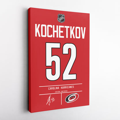 Pyotr Kochetkov Hurricanes Jersey Canvas Print | Wall Art Decor