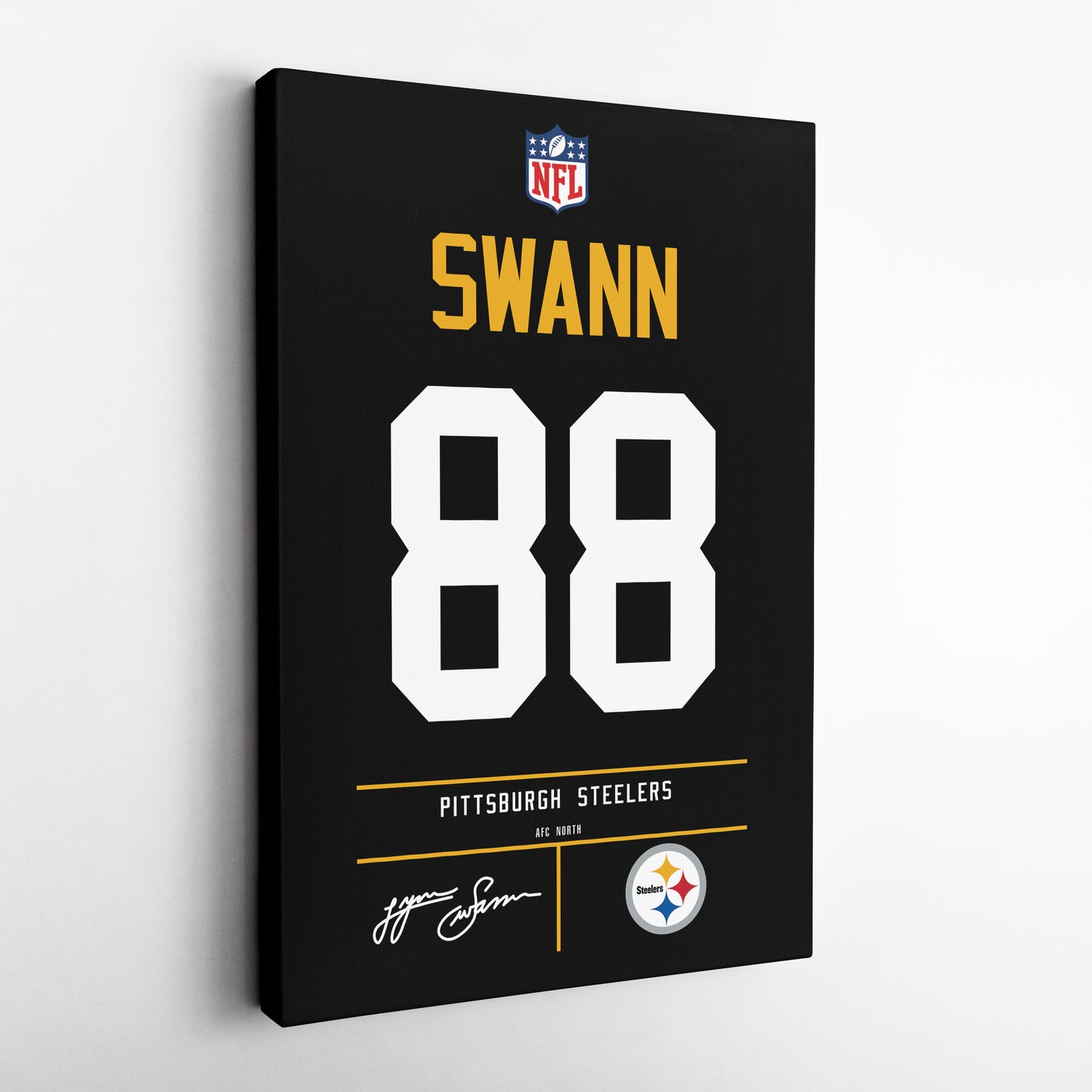 Lynn Swann Pittsburgh Steelers Jersey Canvas Wall Art
