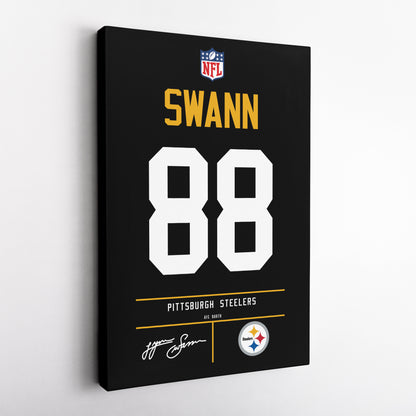 Lynn Swann Pittsburgh Steelers Jersey Canvas Wall Art