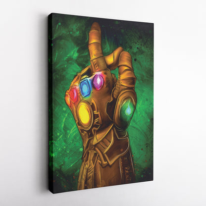 Infinity Gauntlet Canvas Print | Marvel Cosmic Power Wall Art