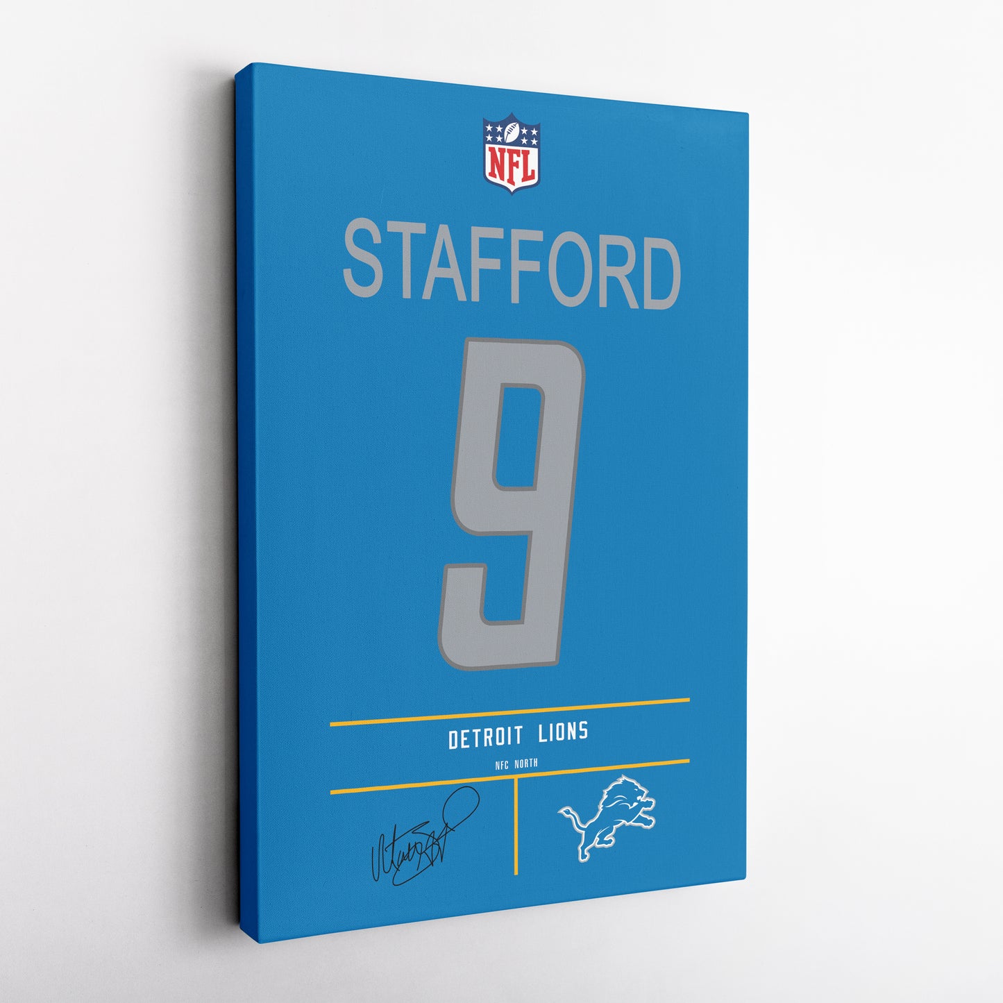 Matthew Stafford Lions Jersey Canvas Print | Wall Art Decor