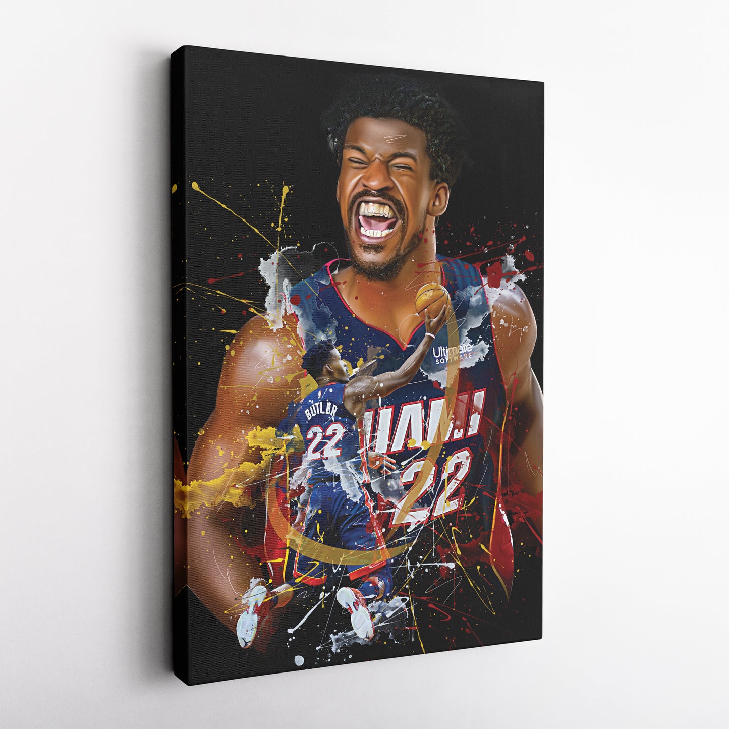 Jimmy Butler Miami Heat Canvas Print | Basketball Wall Art