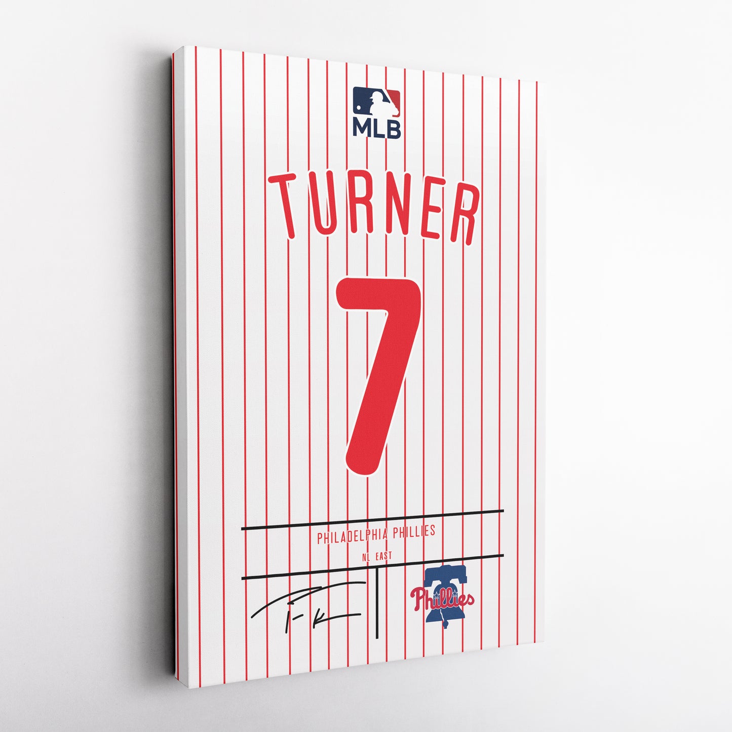 Trea Turner Phillies Jersey Canvas Print | Wall Art Decor