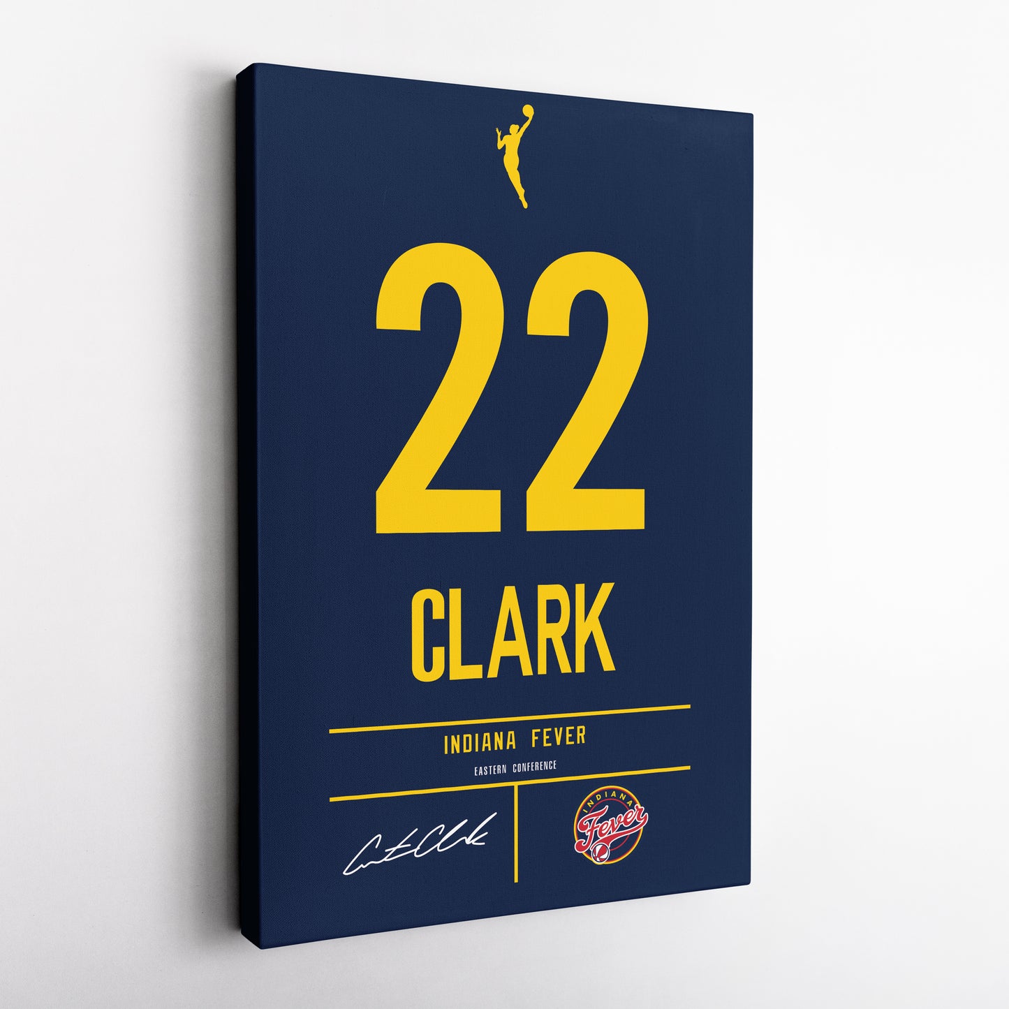 Caitlin Clark Indiana Fever Jersey Canvas Wall Art