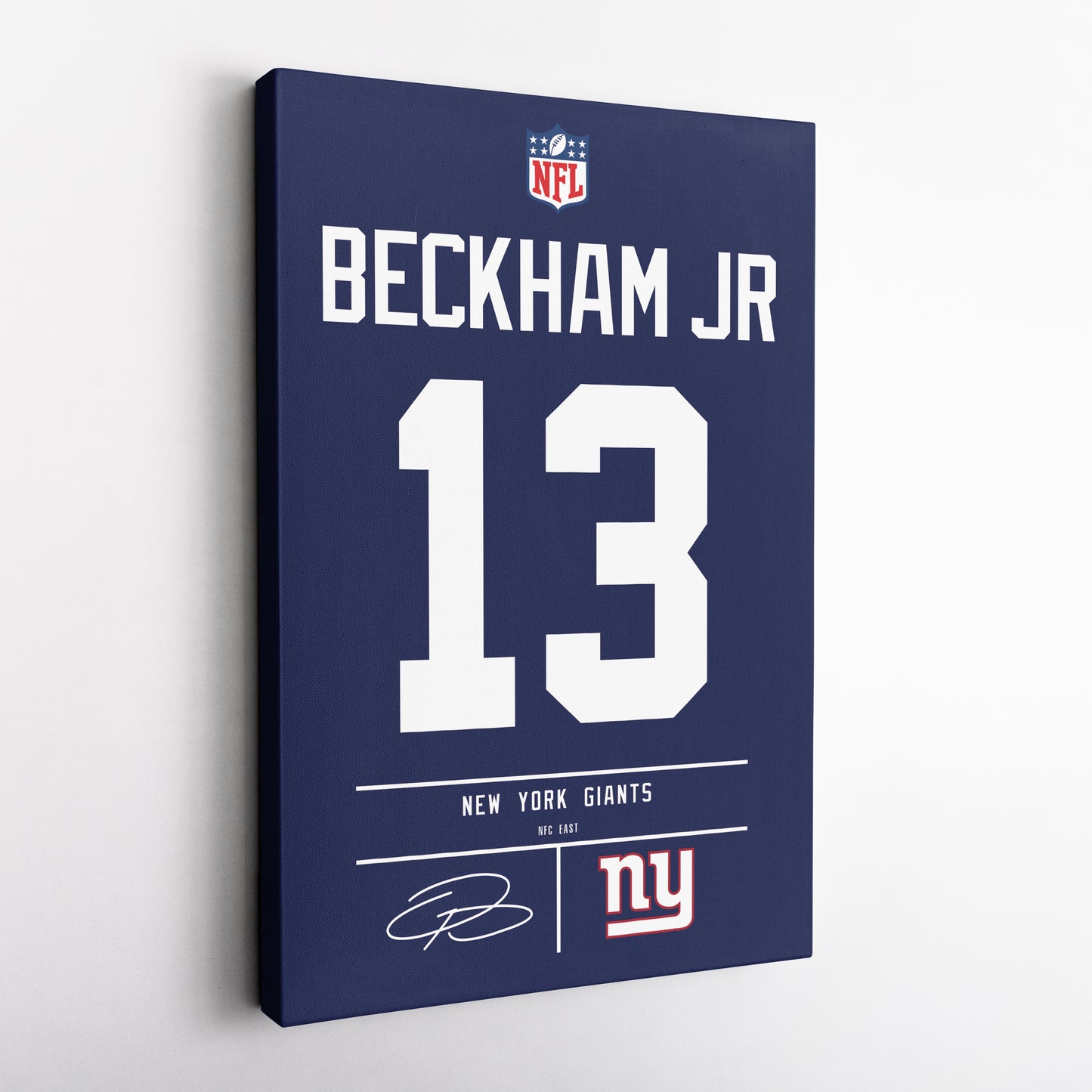 Odell Beckham Jr. Giants Jersey Canvas Print | Wall Art Decor