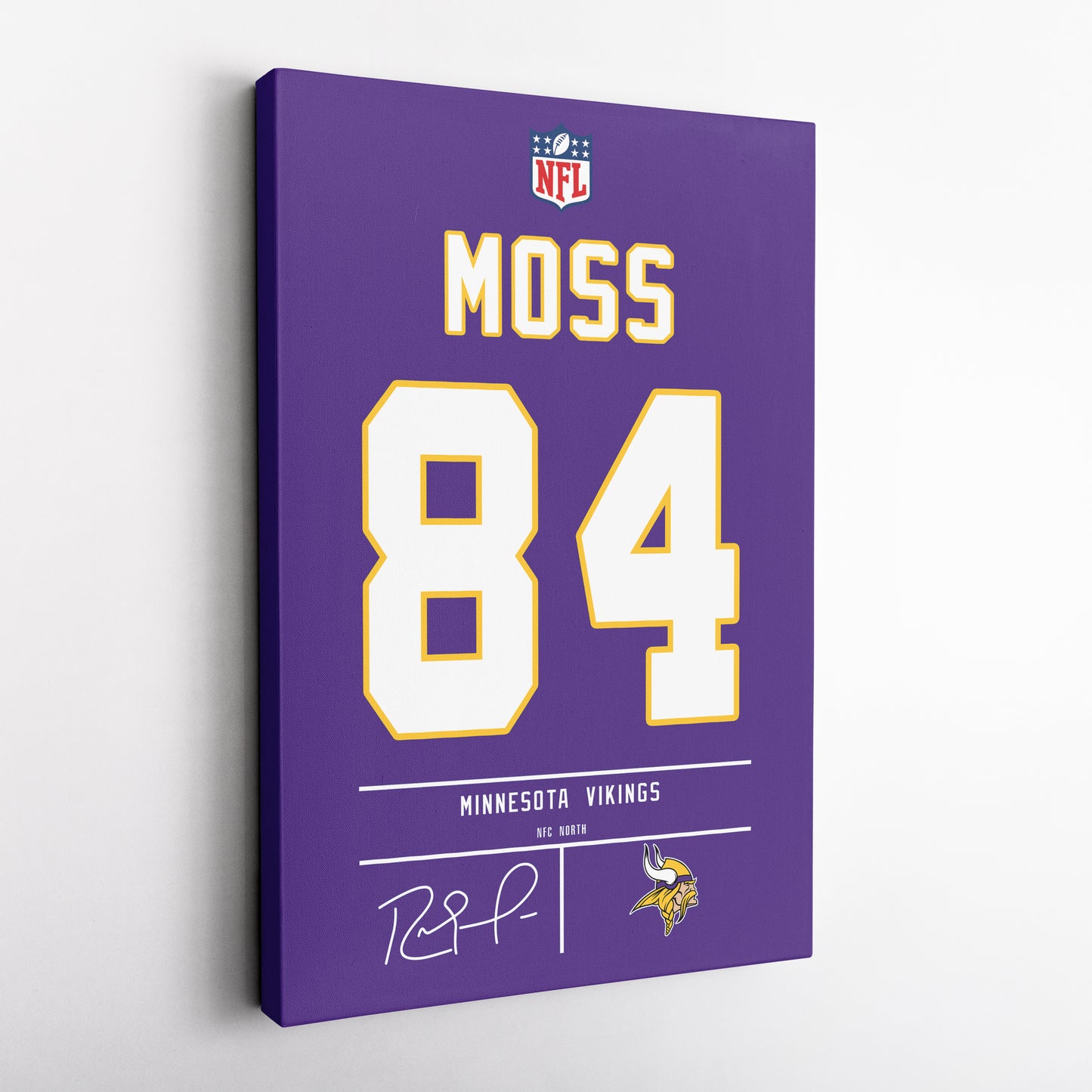 Randy Moss Vikings Jersey Canvas Print | Wall Art Decor
