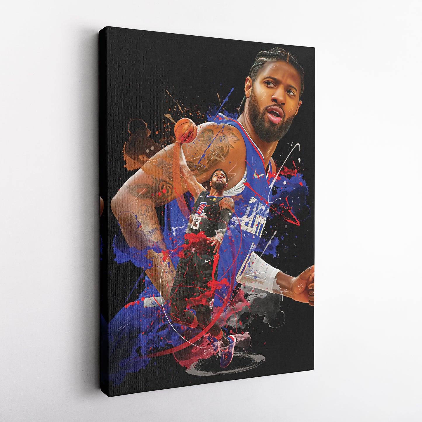 Paul George Clippers Canvas Print | Los Angeles Basketball Wall Art