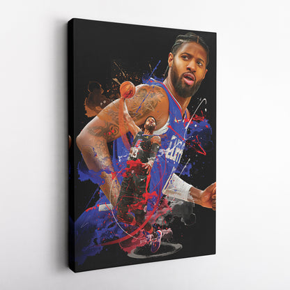Paul George Clippers Canvas Print | Los Angeles Basketball Wall Art