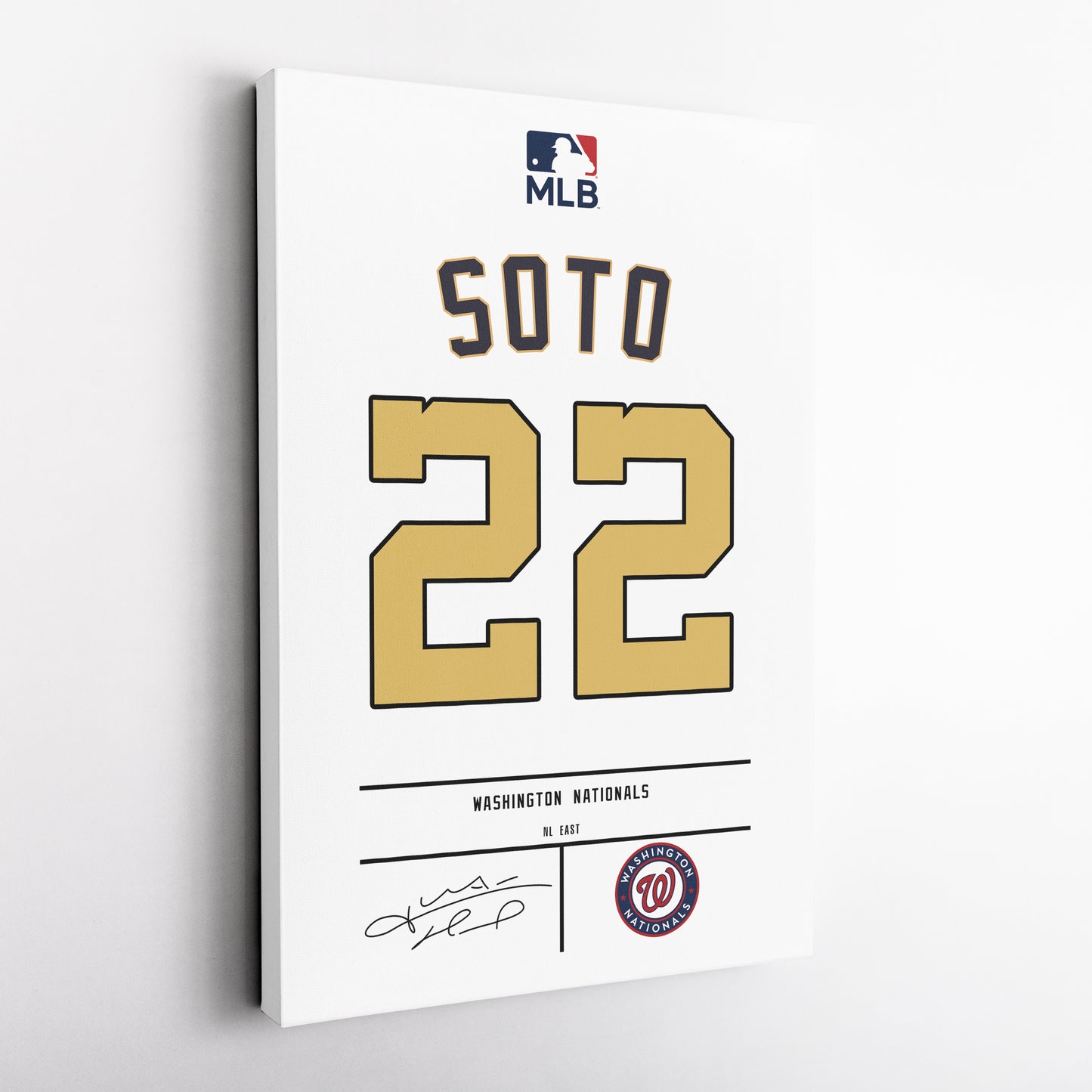Juan Soto Nationals Jersey Canvas Print | Wall Art Decor