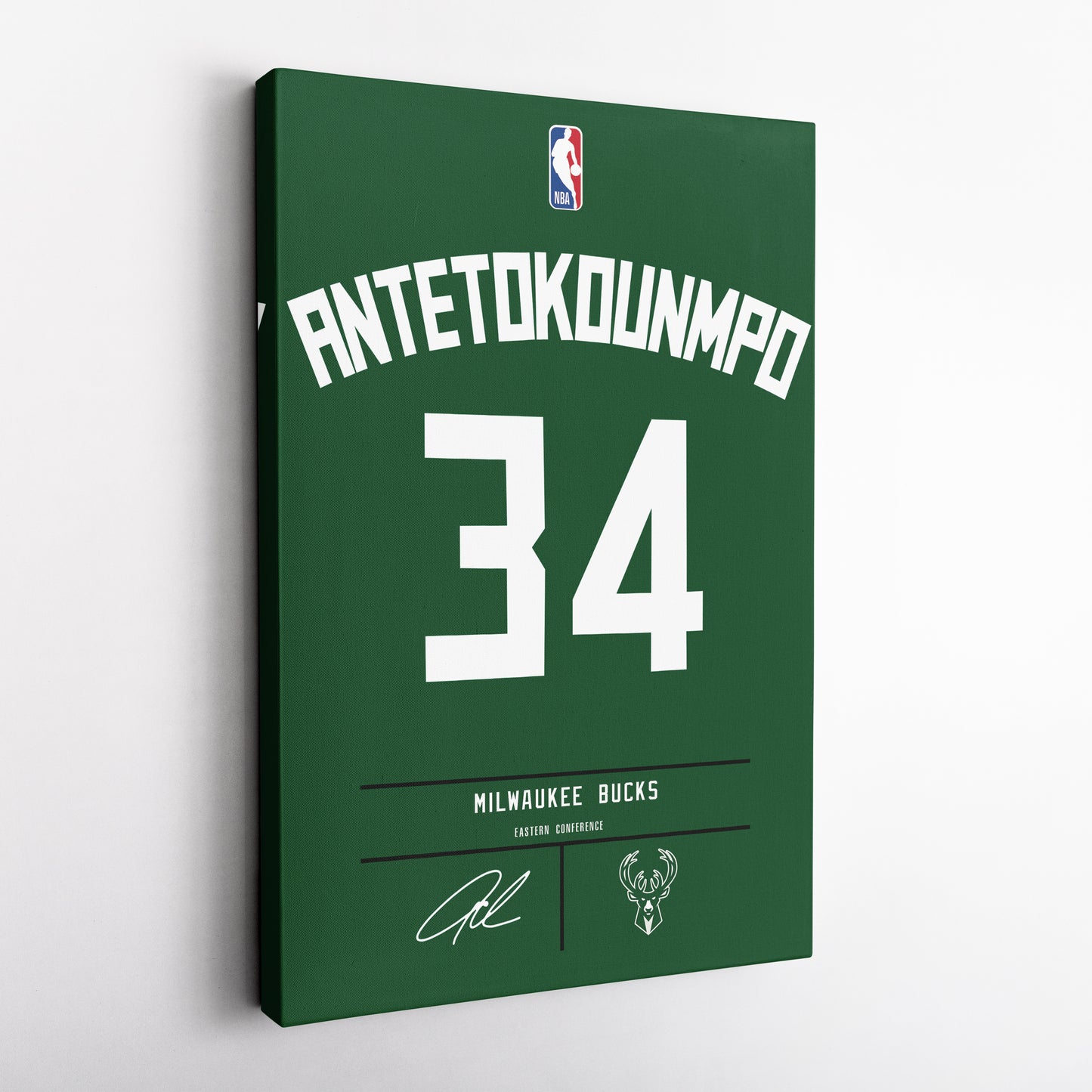 Giannis Antetokounmpo Bucks Jersey Canvas Print | Wall Art Decor