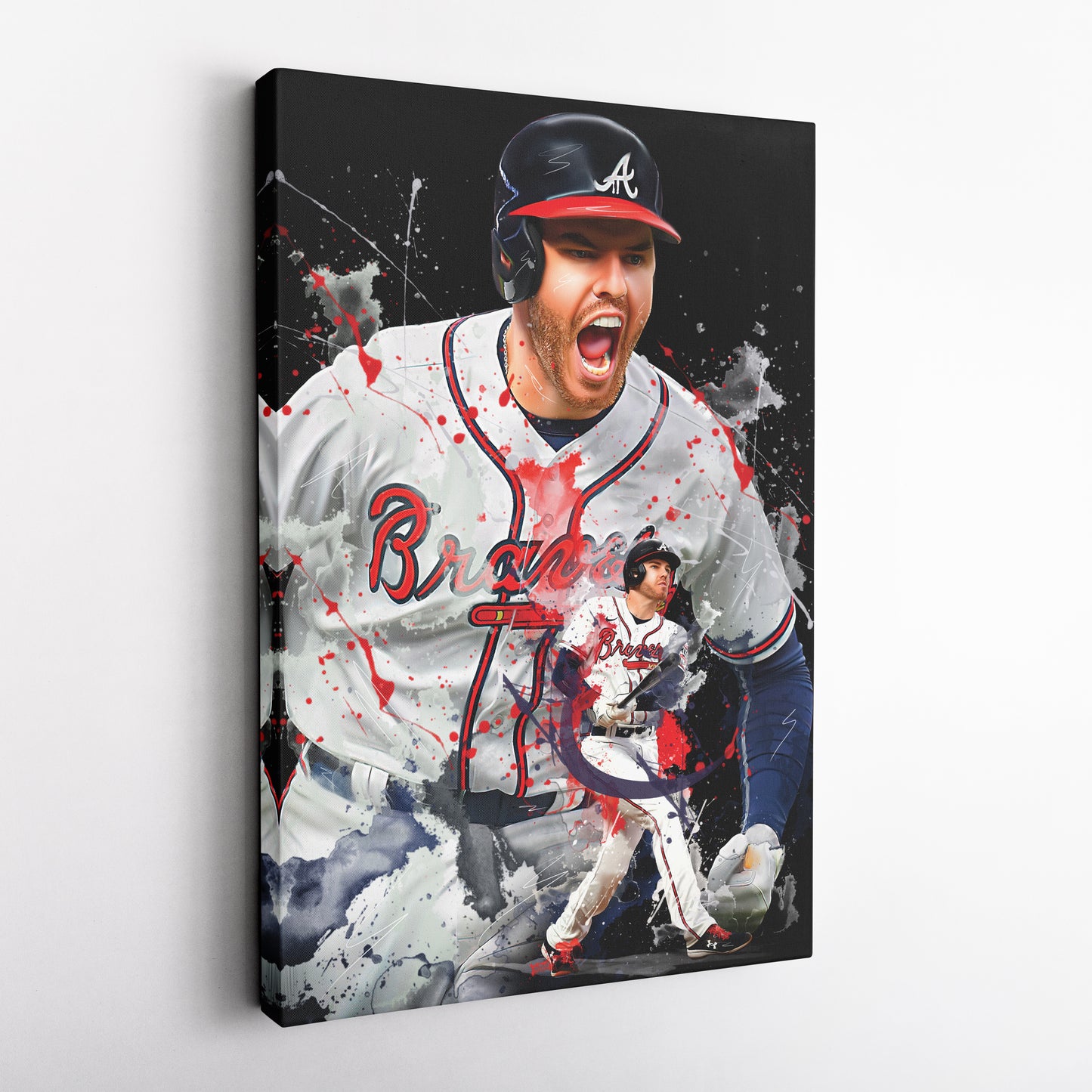 Freddie Freeman Braves Canvas Print | Atlanta Baseball Wall Art