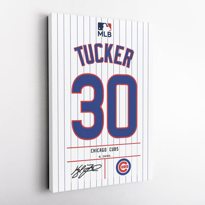 Kyle Tucker Chicago Cubs Jersey Canvas Wall Art