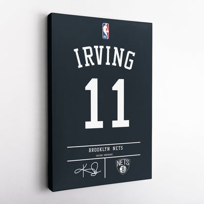 Kyrie Irving Nets Jersey Canvas Print | Wall Art Decor