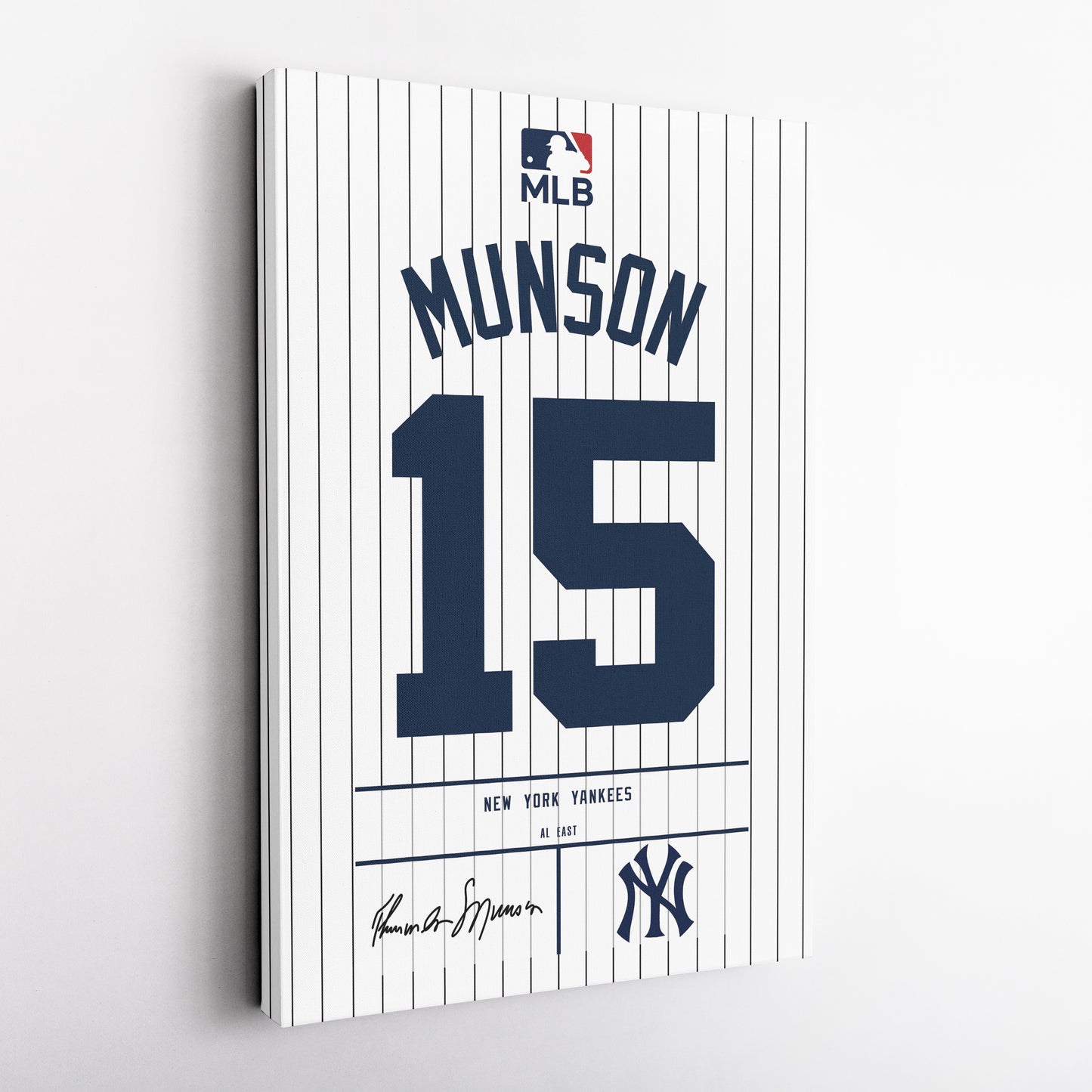 Thurman Munson New York Yankees Jersey Canvas Wall Art