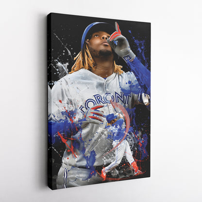 Vladimir Guerrero Jr. Blue Jays Canvas Print | Toronto Baseball Wall Art