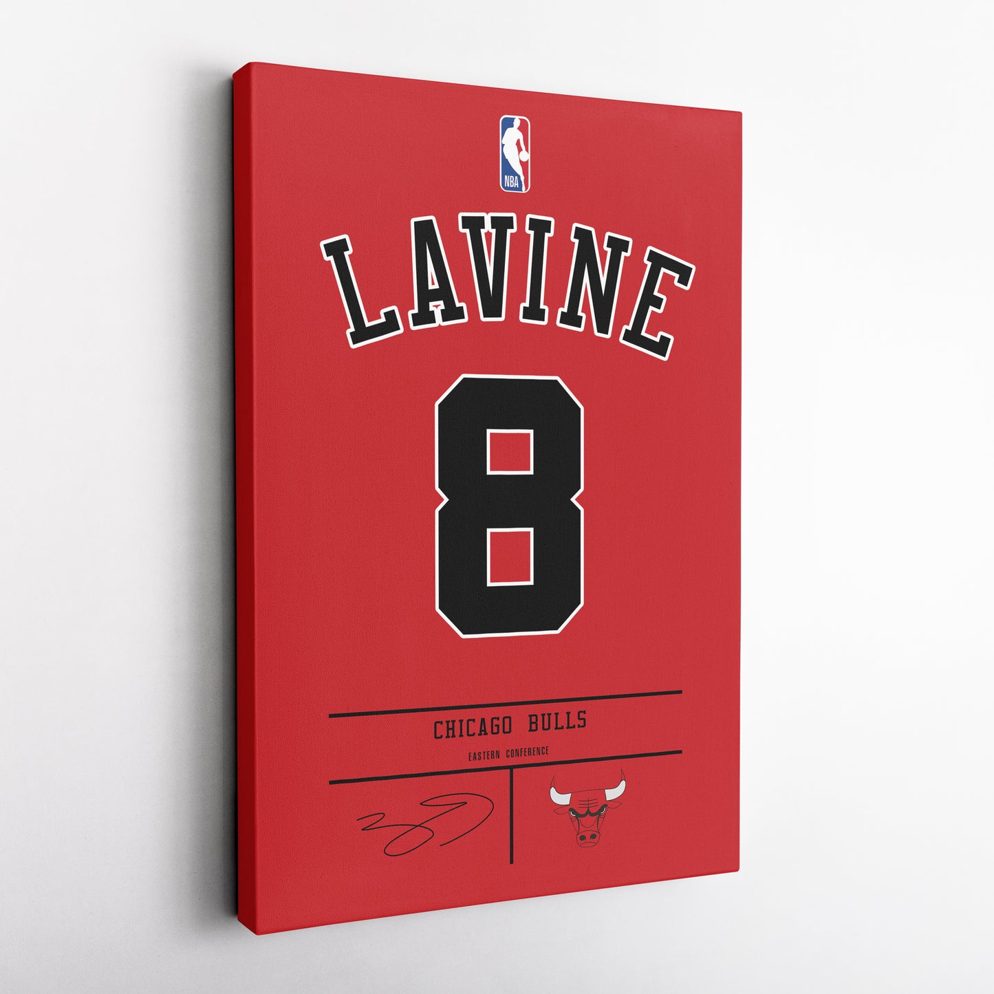 Zach LaVine Bulls Jersey Canvas Print | Wall Art Decor