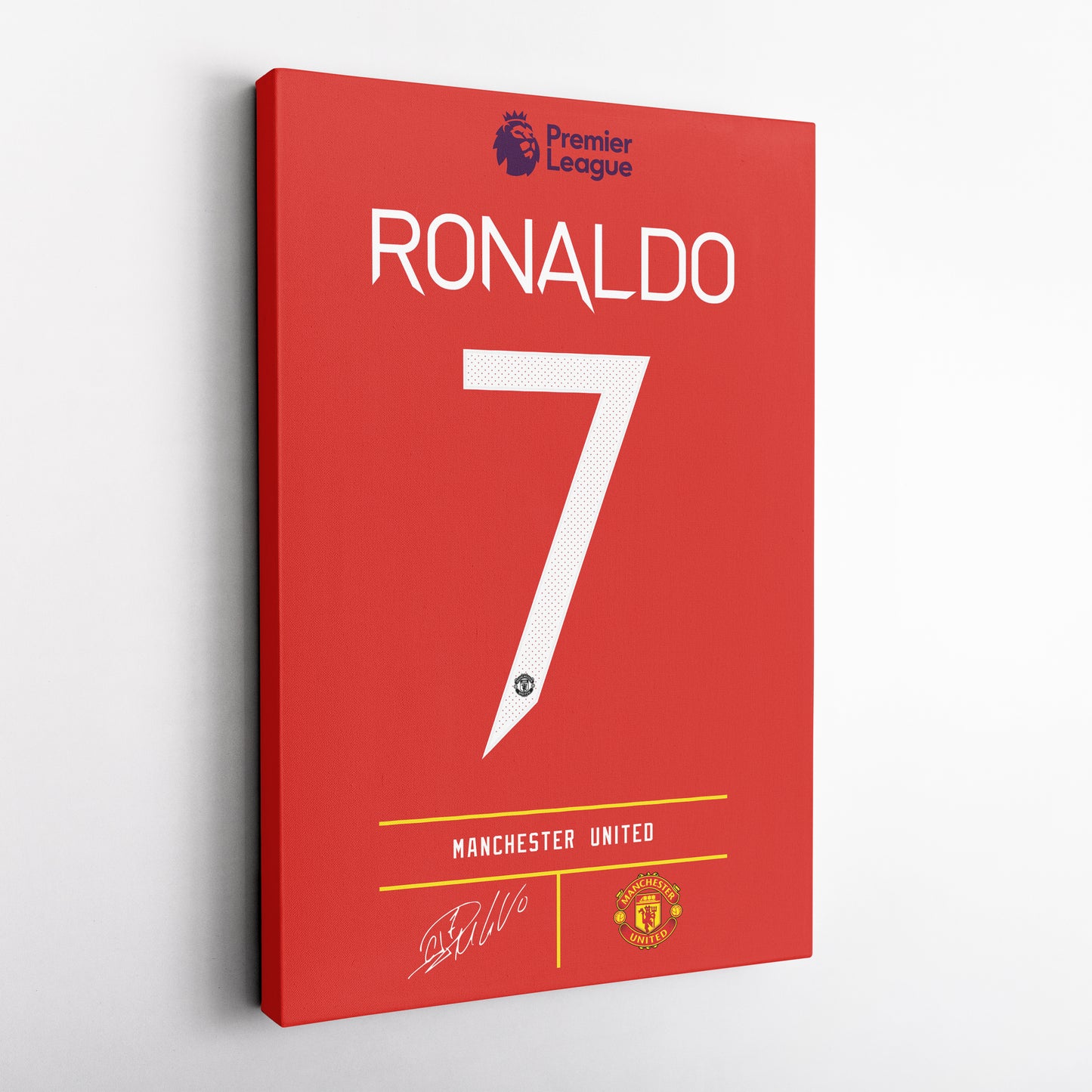 Cristiano Ronaldo Manchester United Jersey Canvas Print | Wall Art Decor
