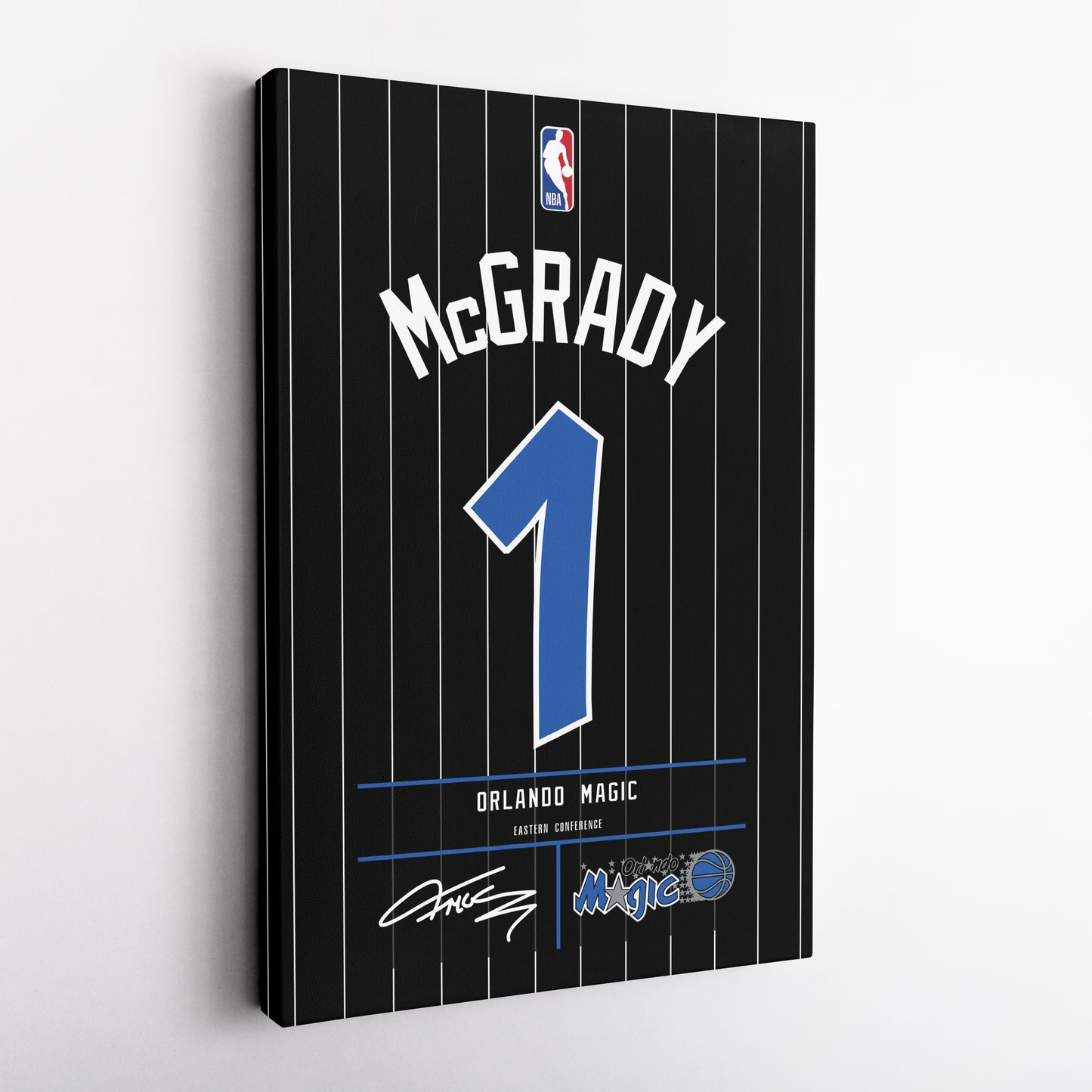 Tracy McGrady Orlando Magic Jersey Canvas Wall Art