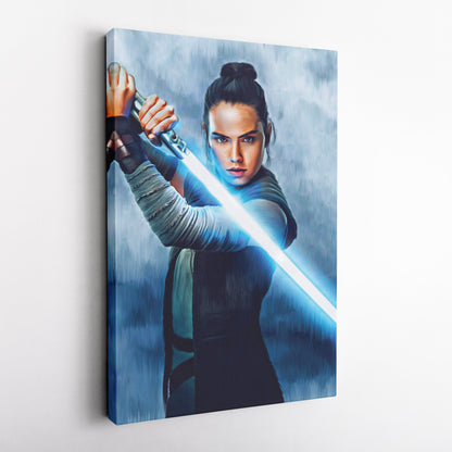 Rey Skywalker Canvas Print | Star Wars Jedi Wall Art