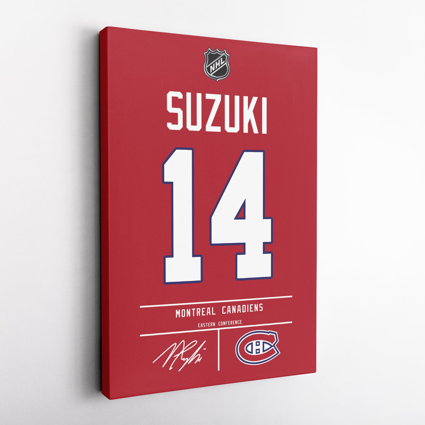 Nick Suzuki Canadiens Jersey Art