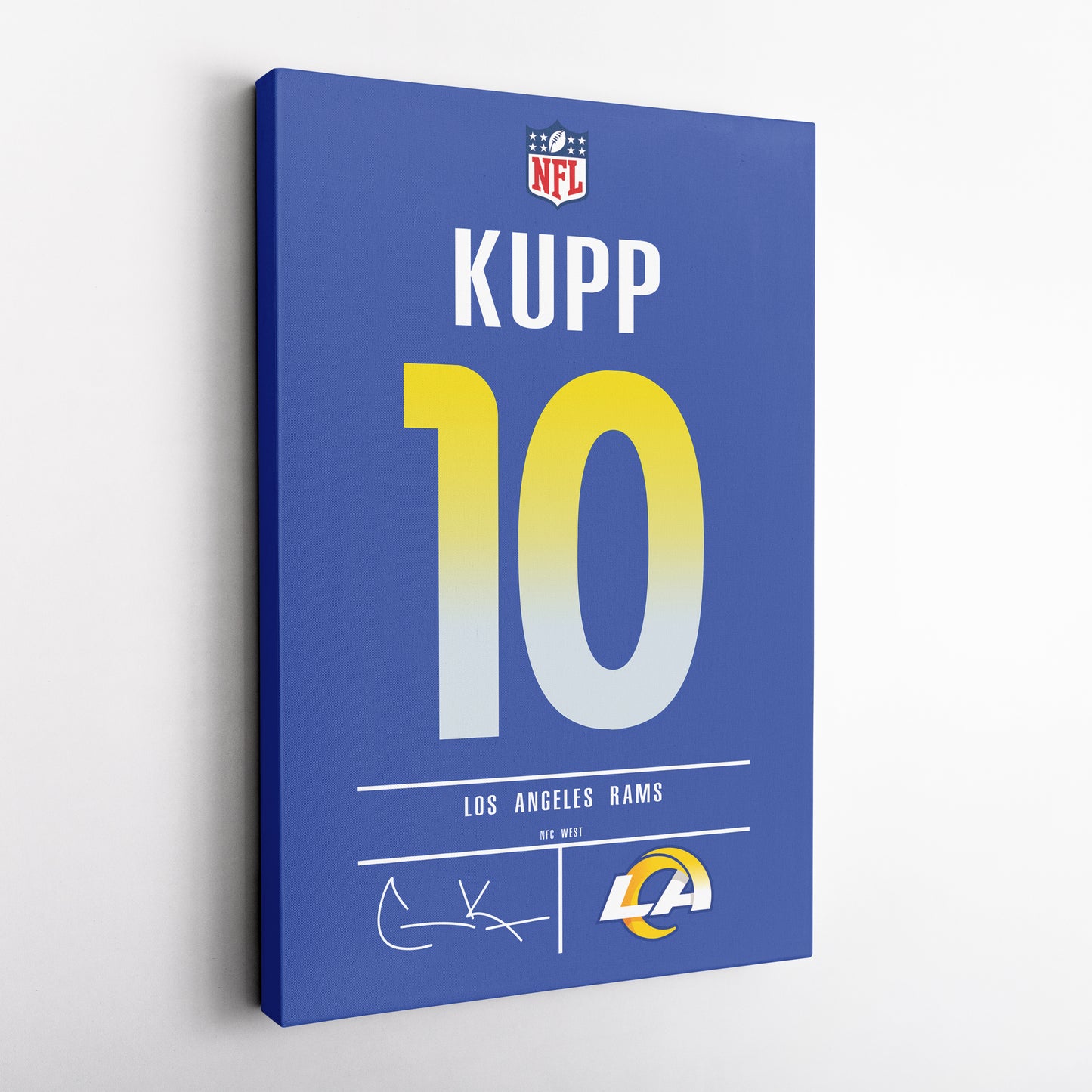 Cooper Kupp Rams Jersey Canvas Print | Wall Art Decor