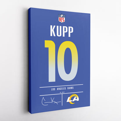 Cooper Kupp Rams Jersey Canvas Print | Wall Art Decor