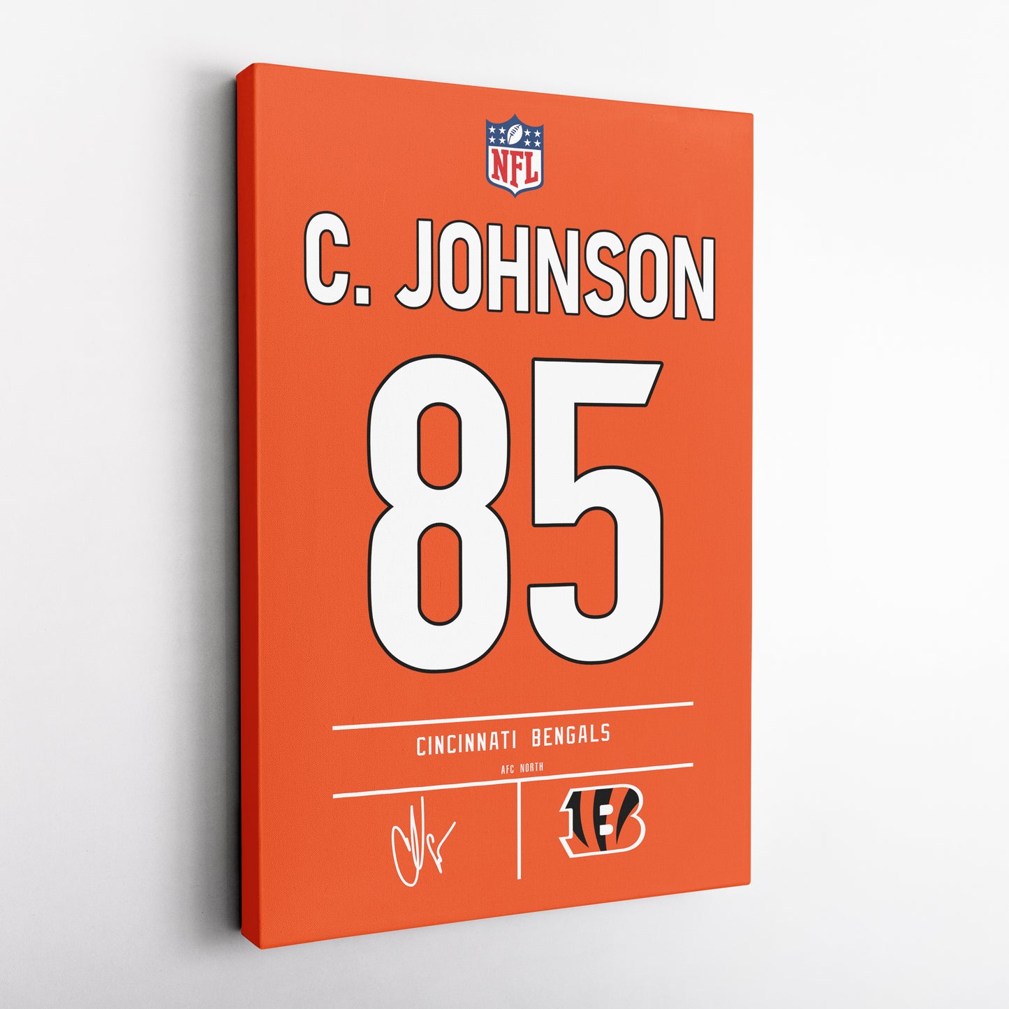 Chad Johnson Bengals Jersey Canvas Print | Wall Art Decor