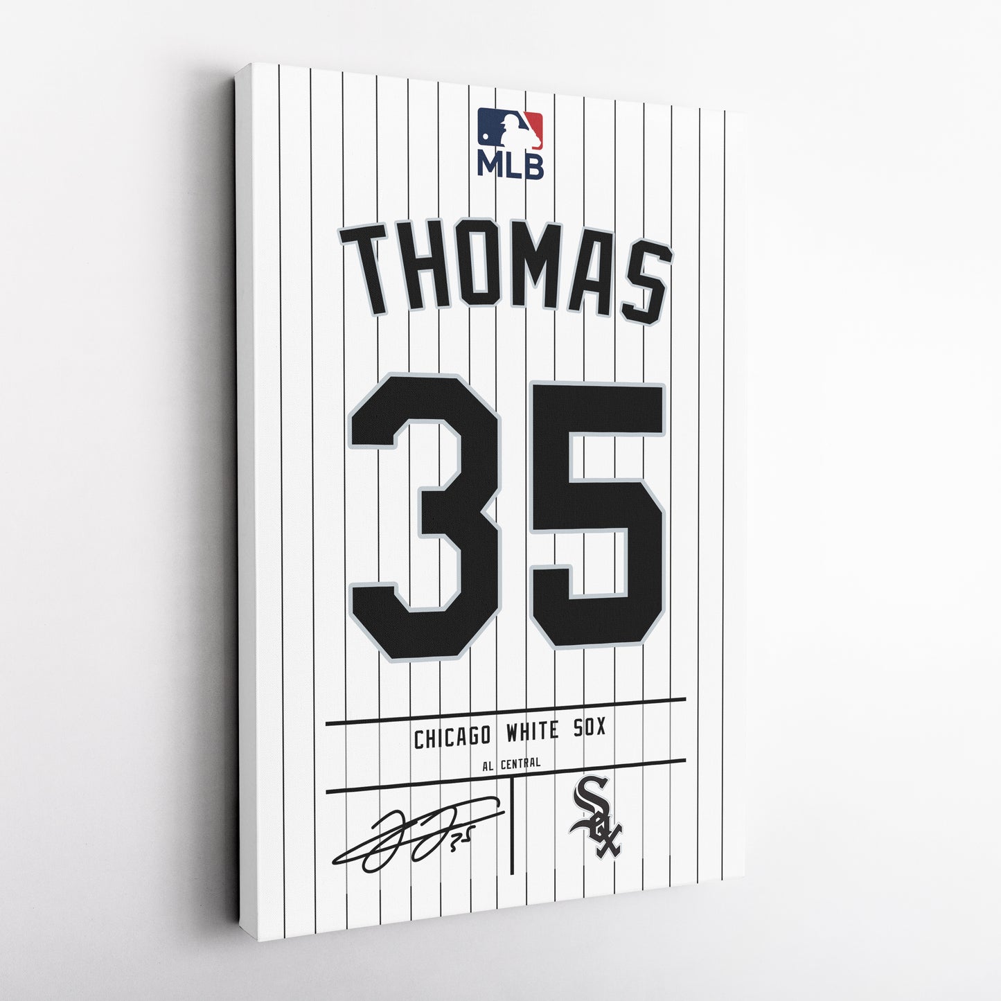 Frank Thomas White Sox Jersey Canvas Print | Wall Art Decor