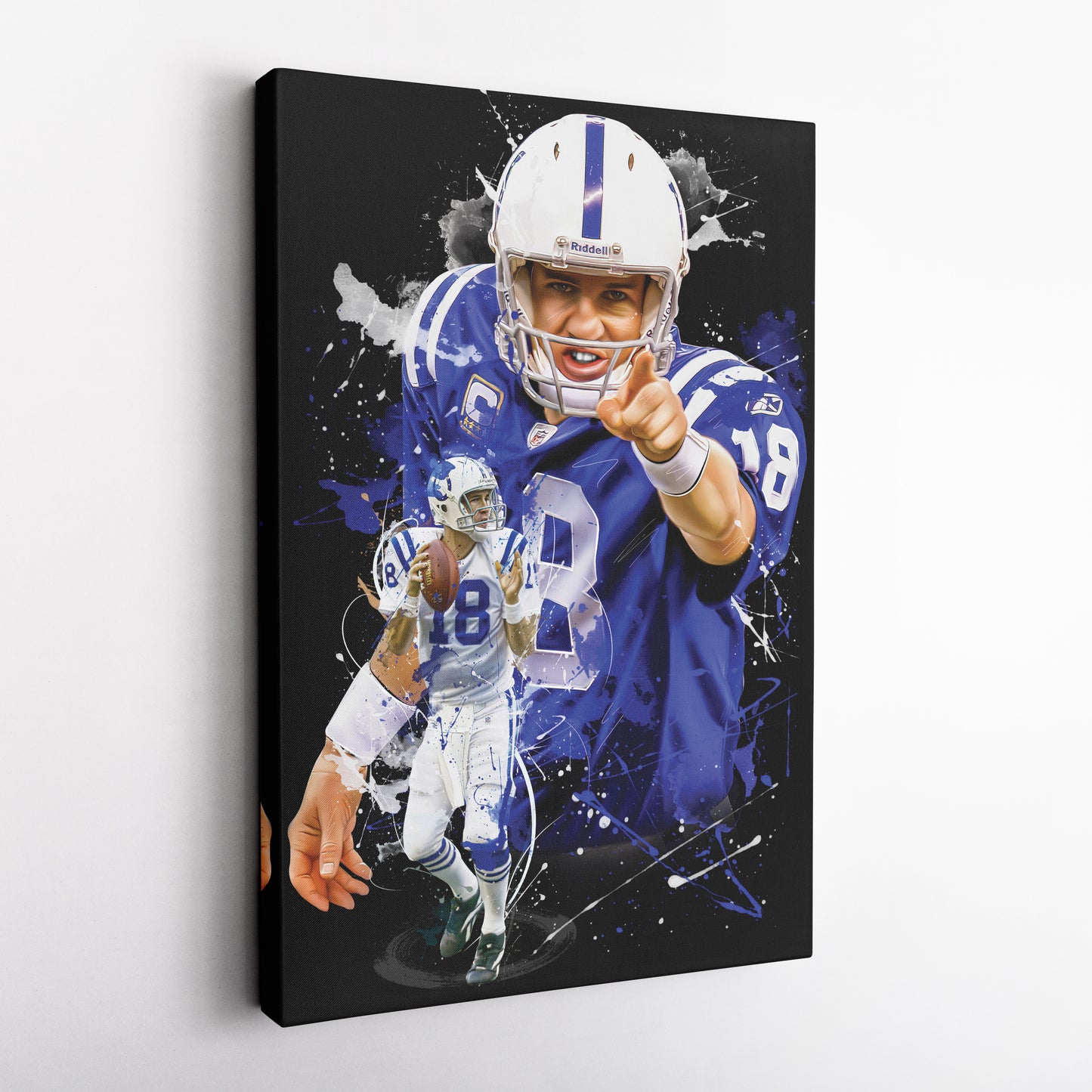 Peyton Manning Colts Canvas Print | Indianapolis Football Wall Art