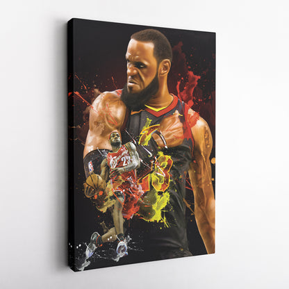 LeBron James Cavaliers Canvas Print | Cleveland Basketball Wall Art