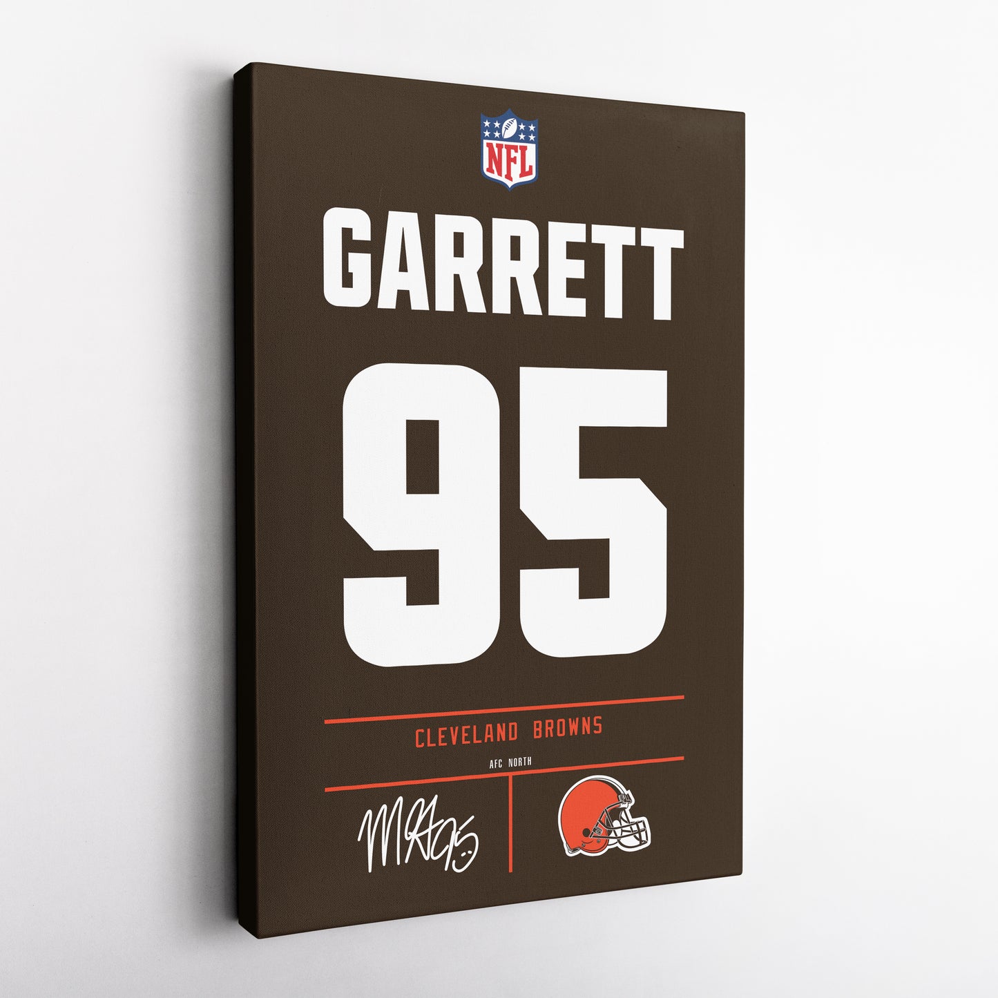 Myles Garrett Cleveland Browns Jersey Canvas Wall Art