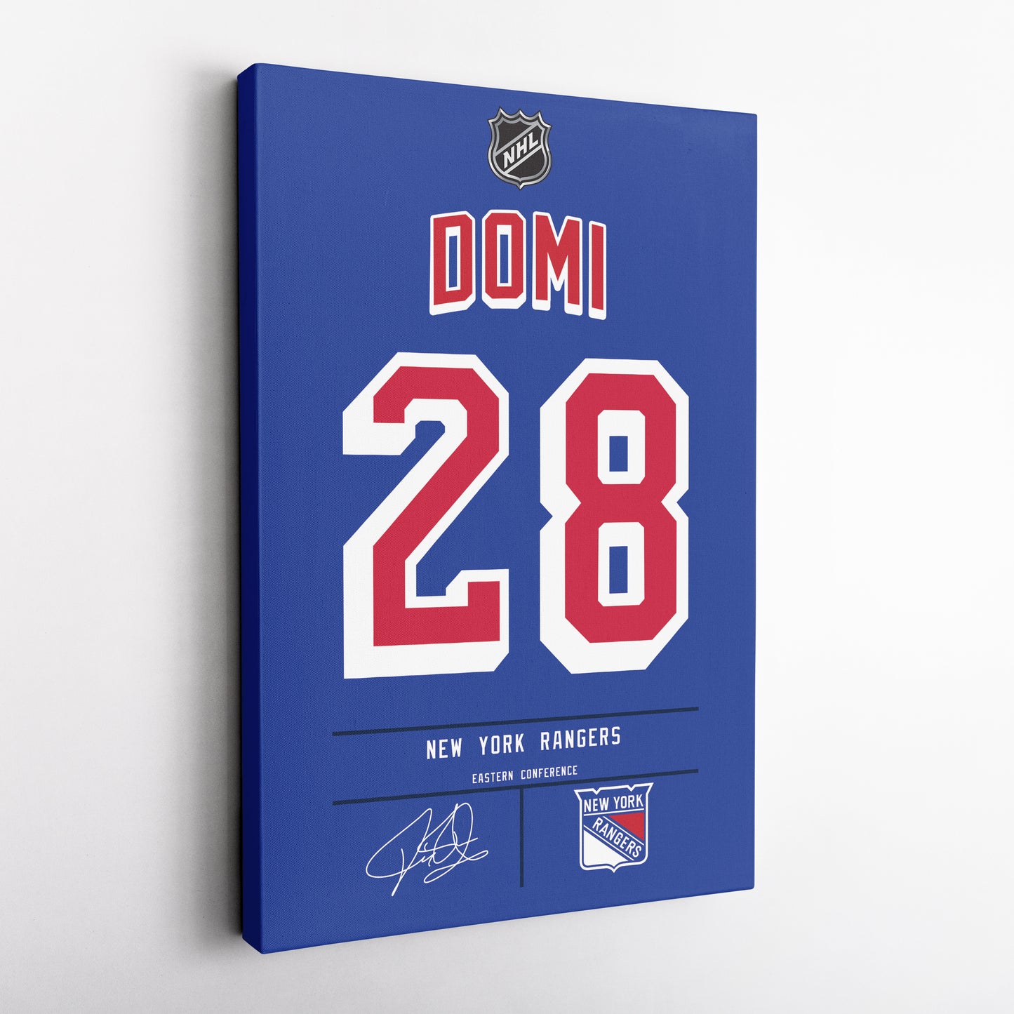 Tie Domi Rangers Jersey Canvas Print | Wall Art Decor