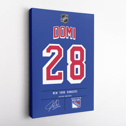 Tie Domi Rangers Jersey Canvas Print | Wall Art Decor