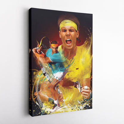 Rafael Nadal Canvas Print | Tennis Legend Wall Art
