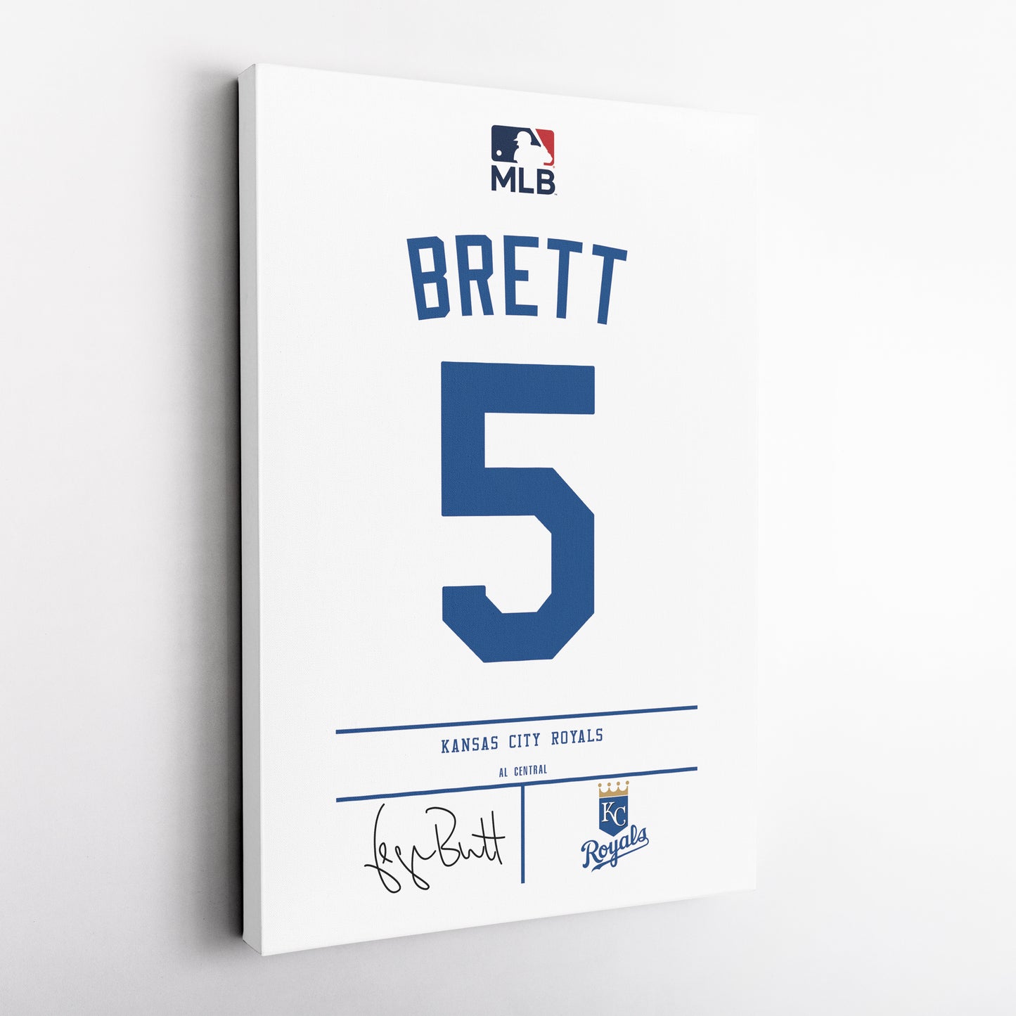 George Brett Kansas City Royals Jersey Canvas Print | Wall Art Decor