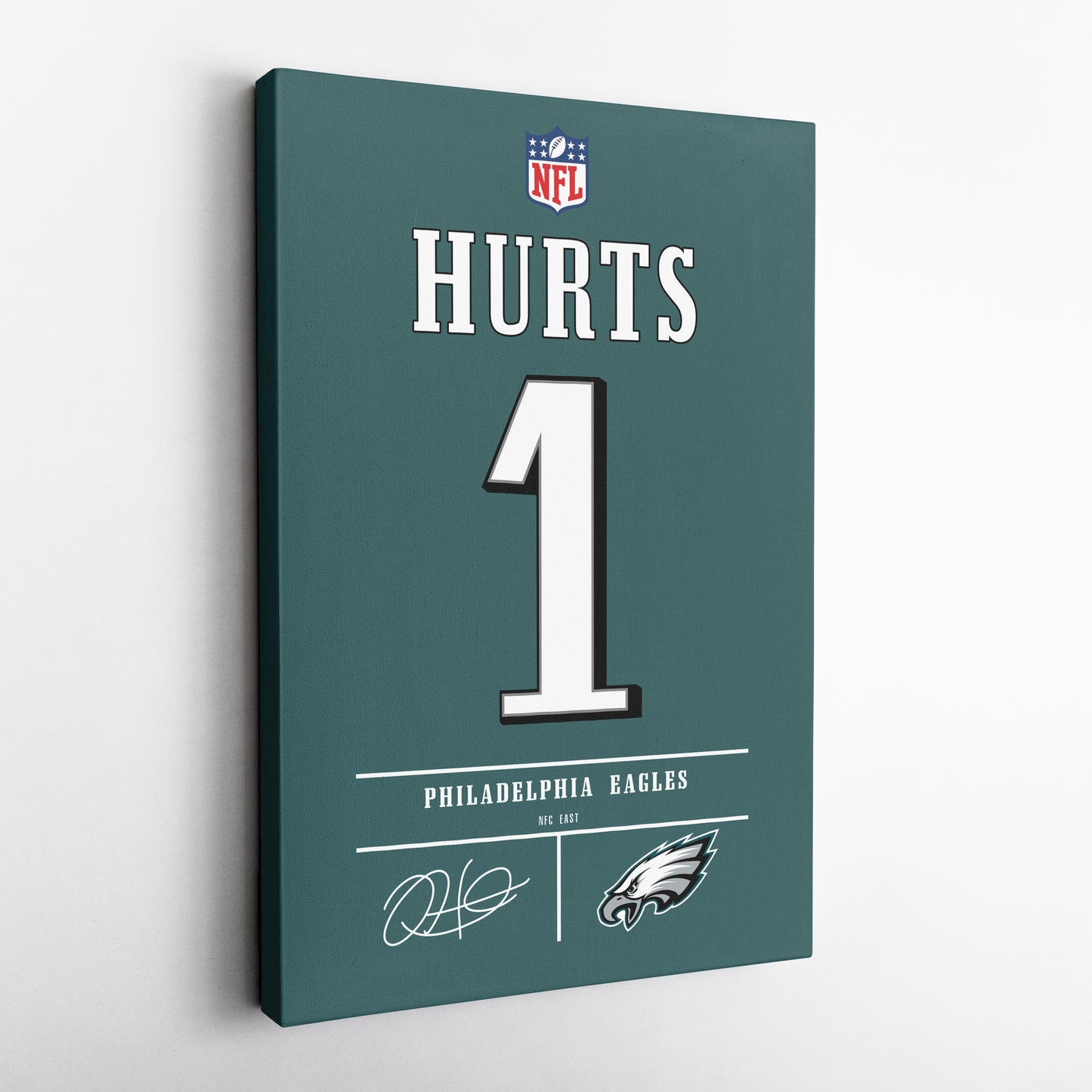 Jalen Hurts Eagles Jersey Canvas Print | Wall Art Decor