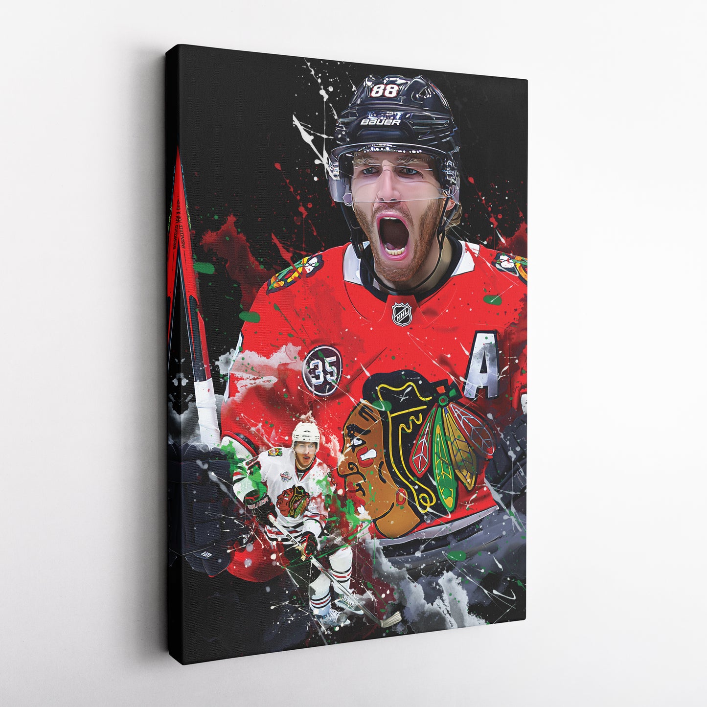 Patrick Kane Chicago Blackhawks Canvas Print | NHL Hockey Wall Art