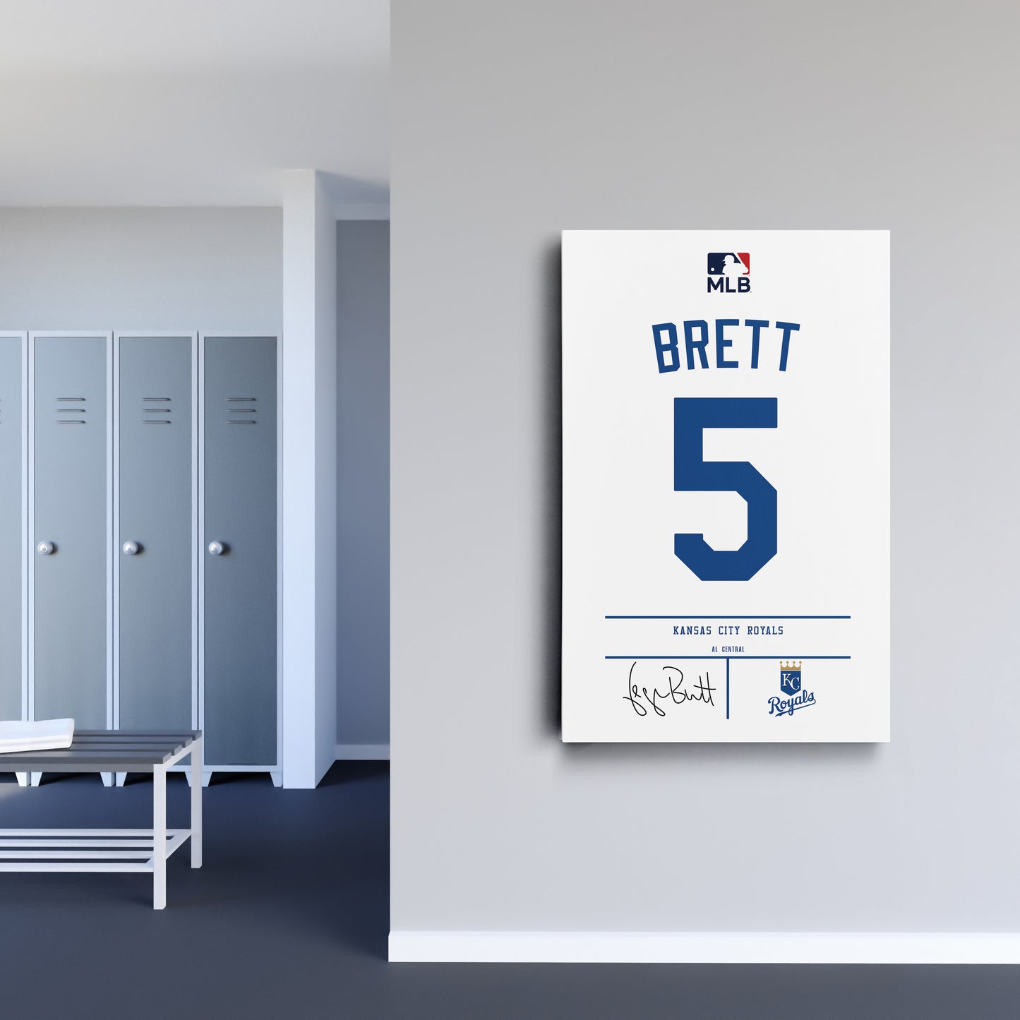 George Brett Kansas City Royals Jersey Canvas Print | Wall Art Decor